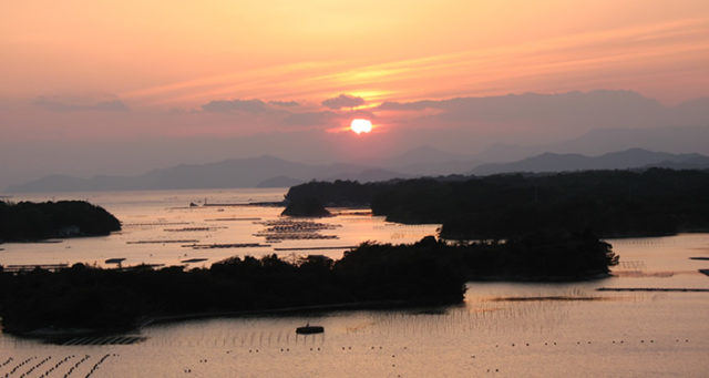 伊勢志摩の上空